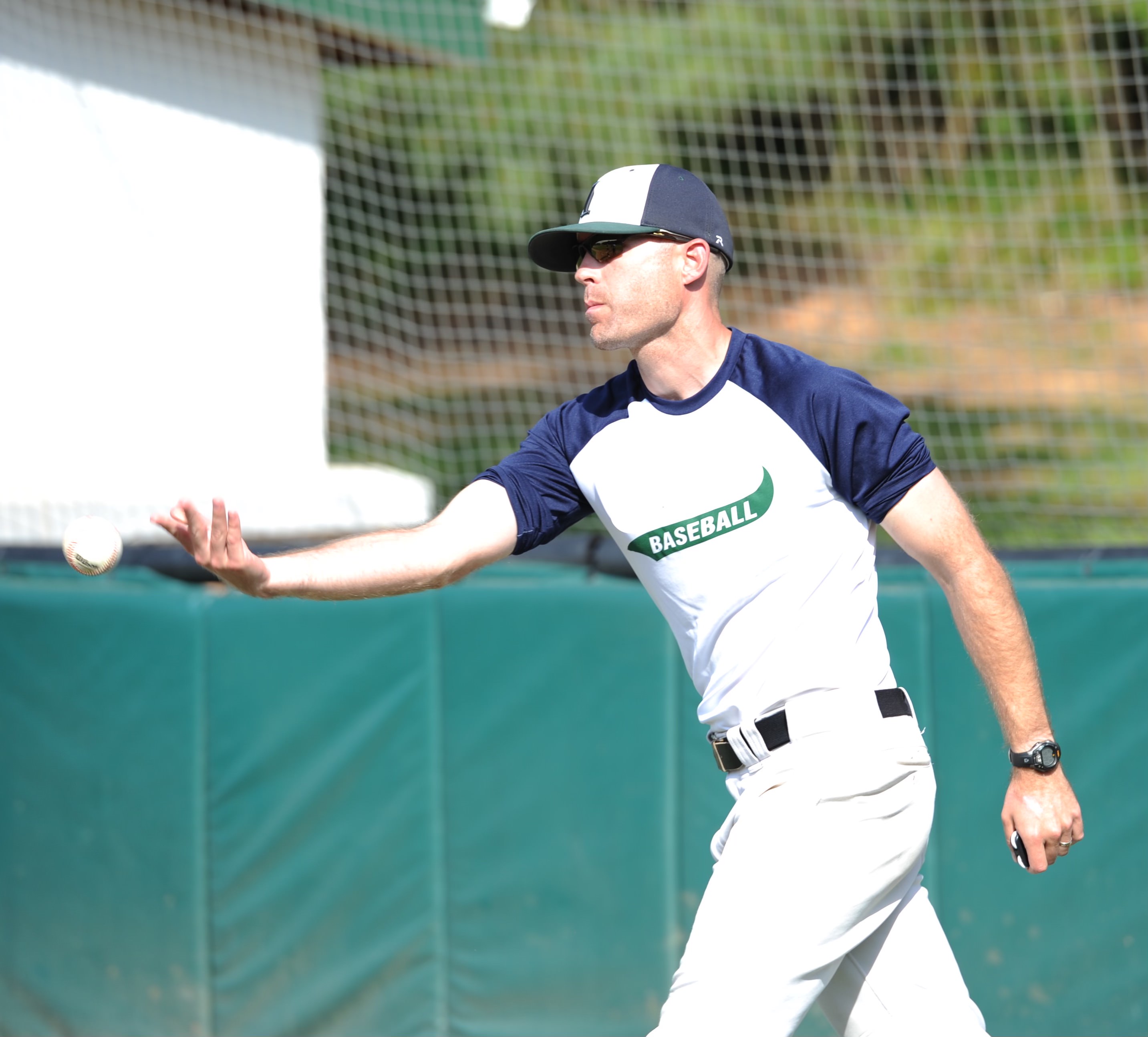 chris throwing baseball